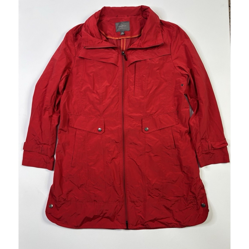 Cole Haan Red Trench Coat
